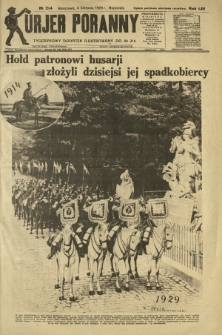 Kurjer Poranny : tygodniowy dodatek ilustrowany do R. 53, No 214 (4 sierpnia 1929)