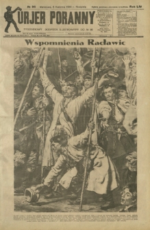 Kurjer Poranny : tygodniowy dodatek ilustrowany do R. 54, No 96 (6 kwietnia 1930)