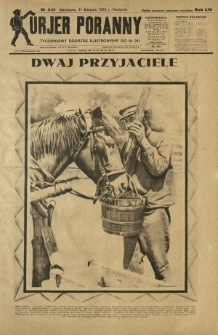 Kurjer Poranny : tygodniowy dodatek ilustrowany do R. 54, No 241 (31 sierpnia 1930)