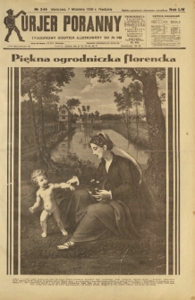 Kurjer Poranny : tygodniowy dodatek ilustrowany do R. 54, No 248 (7 września 1930)