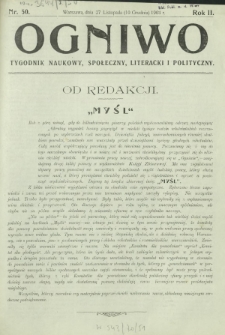 Ogniwo : tygodnik naukowy, społeczny, literacki i polityczny. R. 2, Nr 50 (27 listopada/10 grudnia 1904)