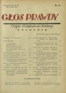 Głos Prawdy : organ radykalizmu polskiego. R. 4, Nr 151 (24 lipca 1926)