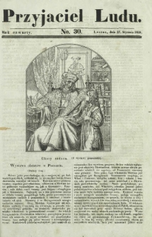 Przyjaciel Ludu : czyli tygodnik potrzebnych i pożytecznych wiadomości. R. 4, No 30 (27 stycznia 1838)