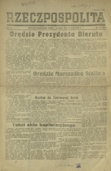 Rzeczpospolita. R. 2, nr 123=263 (10 maja 1945)