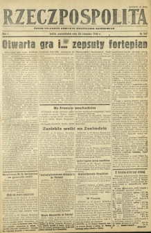 Rzeczpospolita : organ Polskiego Komitetu Wyzwolenia Narodowego. R. 1, nr 107 (20 listopada 1944)