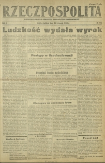 Rzeczpospolita : organ Polskiego Komitetu Wyzwolenia Narodowego. R. 1, nr 113 (26 listopada 1944)