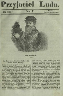 Przyjaciel Ludu : czyli tygodnik potrzebnych i pożytecznych wiadomości. R. 8, No 7 (14 sierpnia 1841)