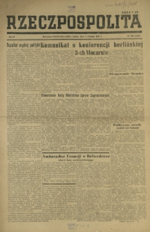 Rzeczpospolita. R. 2, nr 208=348 (4 sierpnia 1945)