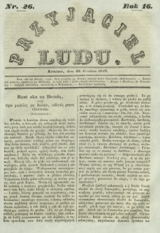 Przyjaciel Ludu : czyli tygodnik potrzebnych i pożytecznych wiadomości. R. 16, Nr 26 (22 grudnia 1849)