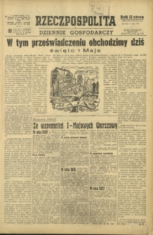 Rzeczpospolita i Dziennik Gospodarczy. R. 4, nr 117-118 (1 maja 1947)