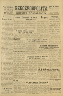 Rzeczpospolita i Dziennik Gospodarczy. R. 4, nr 161 (15 czerwca 1947)