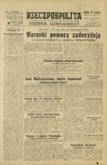 Rzeczpospolita i Dziennik Gospodarczy. R. 4, nr 173 (27 czerwca 1947)