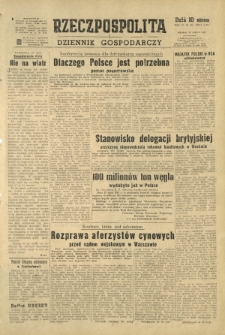 Rzeczpospolita i Dziennik Gospodarczy. R. 4, nr 206 (30 lipca 1947)
