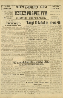 Rzeczpospolita i Dziennik Gospodarczy. R. 4, nr 211 (4 sierpnia 1947)