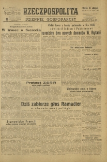 Rzeczpospolita i Dziennik Gospodarczy. R. 4, nr 224 (17 sierpnia 1947)