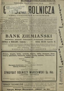 Gazeta Rolnicza : pismo tygodniowe ilustrowane. R. 65, nr 46 (13 listopada 1925)
