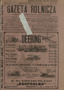 Gazeta Rolnicza : pismo tygodniowe ilustrowane. R. 66, nr 21 (21 maja 1926)