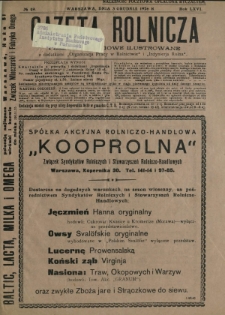 Gazeta Rolnicza : pismo tygodniowe ilustrowane. R. 66, nr 49 (3 grudnia 1926)