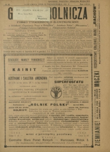 Gazeta Rolnicza : pismo tygodniowe ilustrowane. R. 67, nr 42 (21 października 1927)