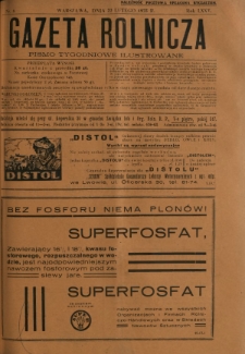 Gazeta Rolnicza : pismo tygodniowe ilustrowane. R. 75, nr 8 (22 lutego 1935)