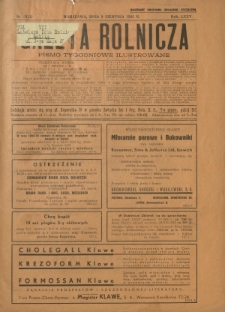 Gazeta Rolnicza : pismo tygodniowe ilustrowane. R. 75, nr 31-32 (9 sierpnia 1935)