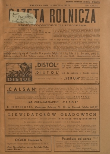 Gazeta Rolnicza : pismo tygodniowe ilustrowane. R. 77, nr 3 (15 stycznia 1937)