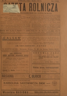 Gazeta Rolnicza : pismo tygodniowe ilustrowane. R. 77, nr 10 (5 marca 1937)