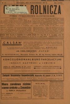 Gazeta Rolnicza : pismo tygodniowe ilustrowane. R. 77, nr 44 (29 października 1937)