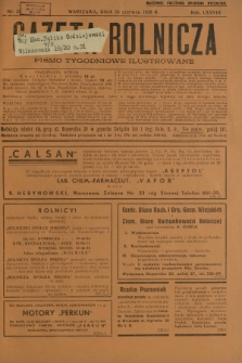 Gazeta Rolnicza : pismo tygodniowe ilustrowane. R. 78, nr 25 (24 czerwca 1938)