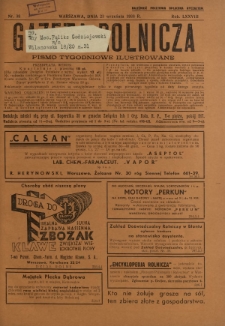 Gazeta Rolnicza : pismo tygodniowe ilustrowane. R. 78, nr 38 (23 września 1938)