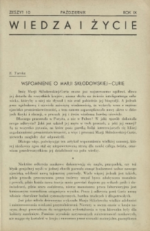 Wiedza i Życie R. 9, z. 10 (październik 1934)