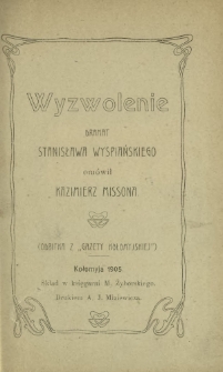 Wyzwolenie : dramat Stanisława Wyspiańskiego