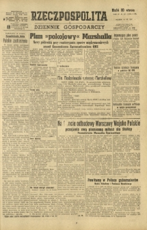 Rzeczpospolita i Dziennik Gospodarczy. R. 4, nr 257 (19 września 1947)