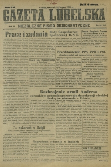Gazeta Lubelska : niezależne pismo demokratyczne. R. 2, nr 52=361 (21 lutego 1946)