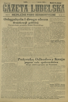 Gazeta Lubelska : niezależne pismo demokratyczne. R. 2, nr 62=371 (3 marzec 1946)