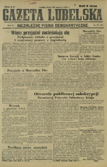 Gazeta Lubelska : niezależne pismo demokratyczne. R. 2, nr 79=388 (20 marzec 1946)