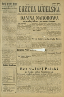 Gazeta Lubelska : niezależne pismo demokratyczne. R. 2, nr 338=647 (7 grudzień 1946)