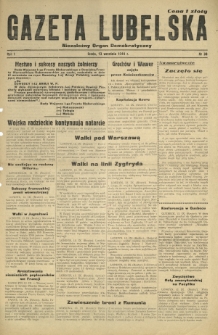 Gazeta Lubelska : niezależny organ demokratyczny. R. 1, nr 38 (13 września 1944)