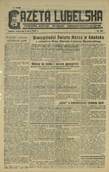 Gazeta Lubelska : niezależne pismo demokratyczne. 1945, nr 134 (5 lipca)