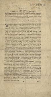 List Imci Xiędza Krzysztofa De Beaumont Arcybiskupa Paryskiego, pisany imieniem wszystkich Biskupow Francuskich [...] dnia 18 Grudnia Roku 1773. do Oyca S. Klemensa XIV [...]