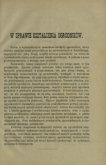 Ogrodnik Polski : dwutygodnik poświęcony wszystkim gałęziom ogrodnictwa T. 9, Nr 22 (1887)