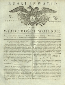 Ruski Inwalid czyli wiadomości wojenne. 1817, nr 79 (7 kwietnia)