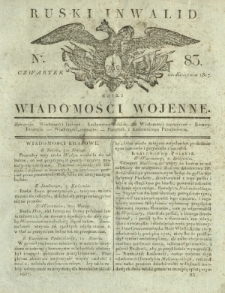 Ruski Inwalid czyli wiadomości wojenne. 1817, nr 83 (12 kwietnia)