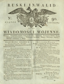 Ruski Inwalid czyli wiadomości wojenne. 1817, nr 90 (20 kwietnia)