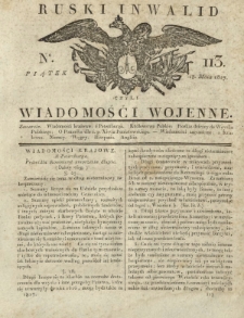 Ruski Inwalid czyli wiadomości wojenne. 1817, nr 113 (18 maja)
