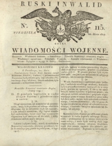 Ruski Inwalid czyli wiadomości wojenne. 1817, nr 115 (20 maja)