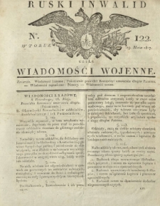 Ruski Inwalid czyli wiadomości wojenne. 1817, nr 122 (29 maja)