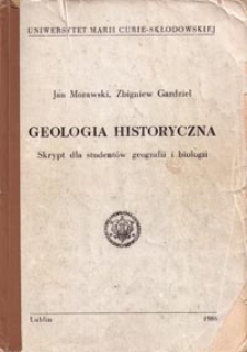 Geologia historyczna : skrypt dla studentów geografii i biologii