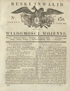 Ruski Inwalid czyli wiadomości wojenne. 1817, nr 132 (9 czerwca)