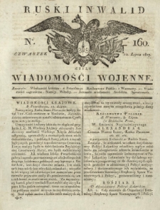 Ruski Inwalid czyli wiadomości wojenne. 1817, nr 160 (12 lipca)